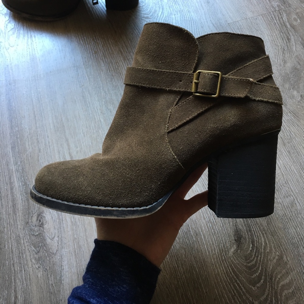 Chinese Laundry heeled booties with buckle